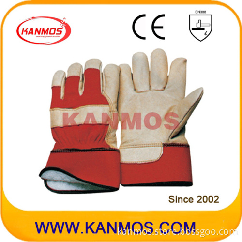 Yellow Pig Grain Leather Winter Work Gloves (22303)